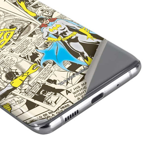 DC Comics Batman Batgirl Vintage Action pose pattern Galaxy S20 Ultra 5G Skin